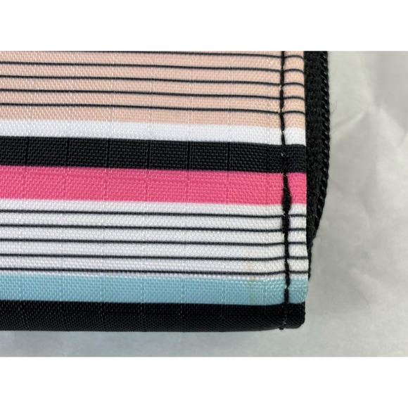 LeSportSac Colorful Striped Zip Around Wallet Clutch - Picture 9 of 13